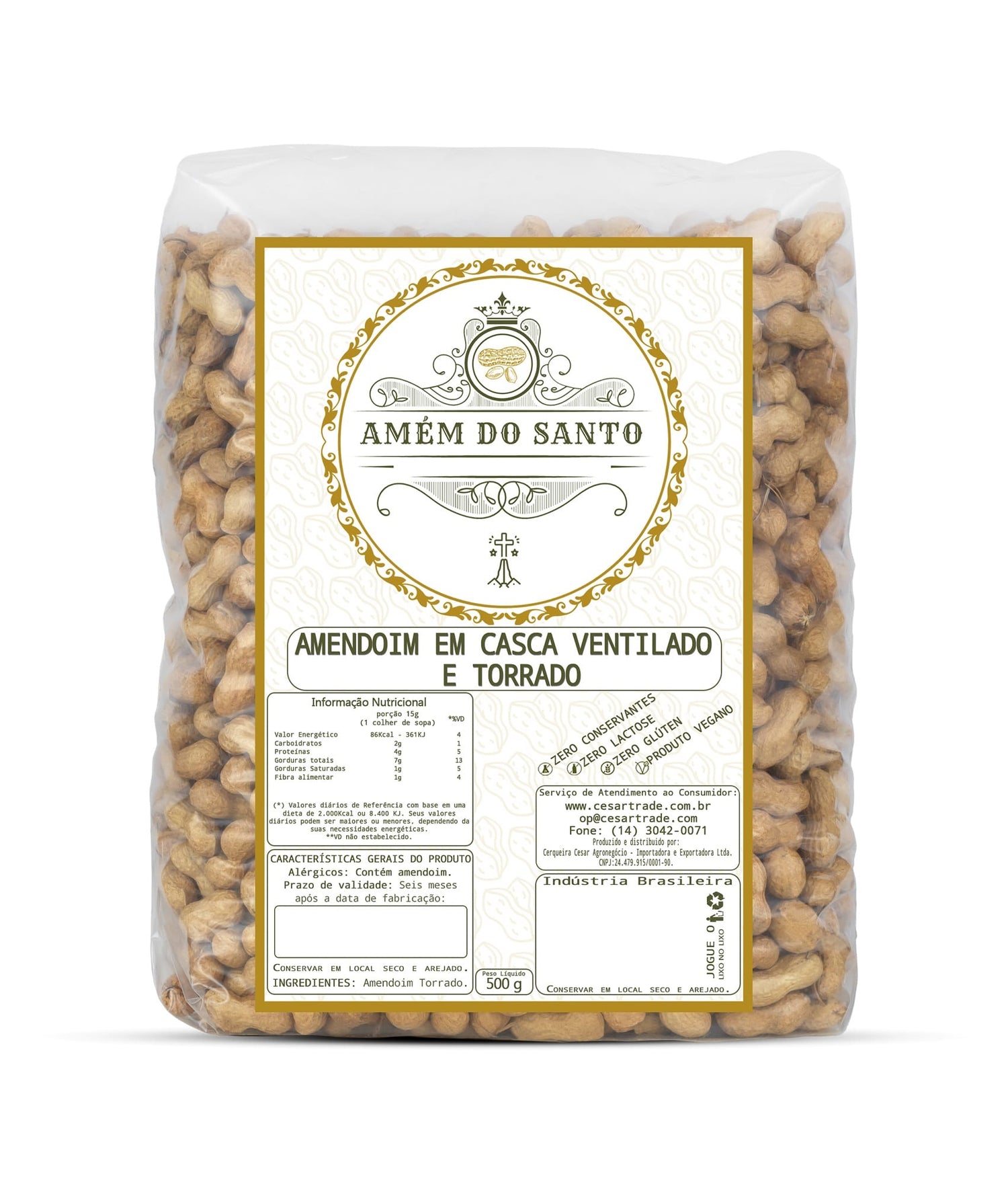 Amendoim em Casca Torrado