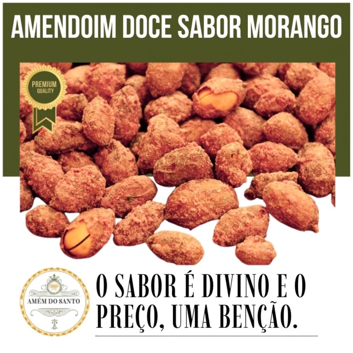 Amendoim Doce Sabor Morango